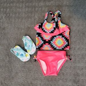 Cat & Jack Swim - Toddler swimsuit and flip flops Cat & Jack Swim - Toddler swimsuit and flip flops